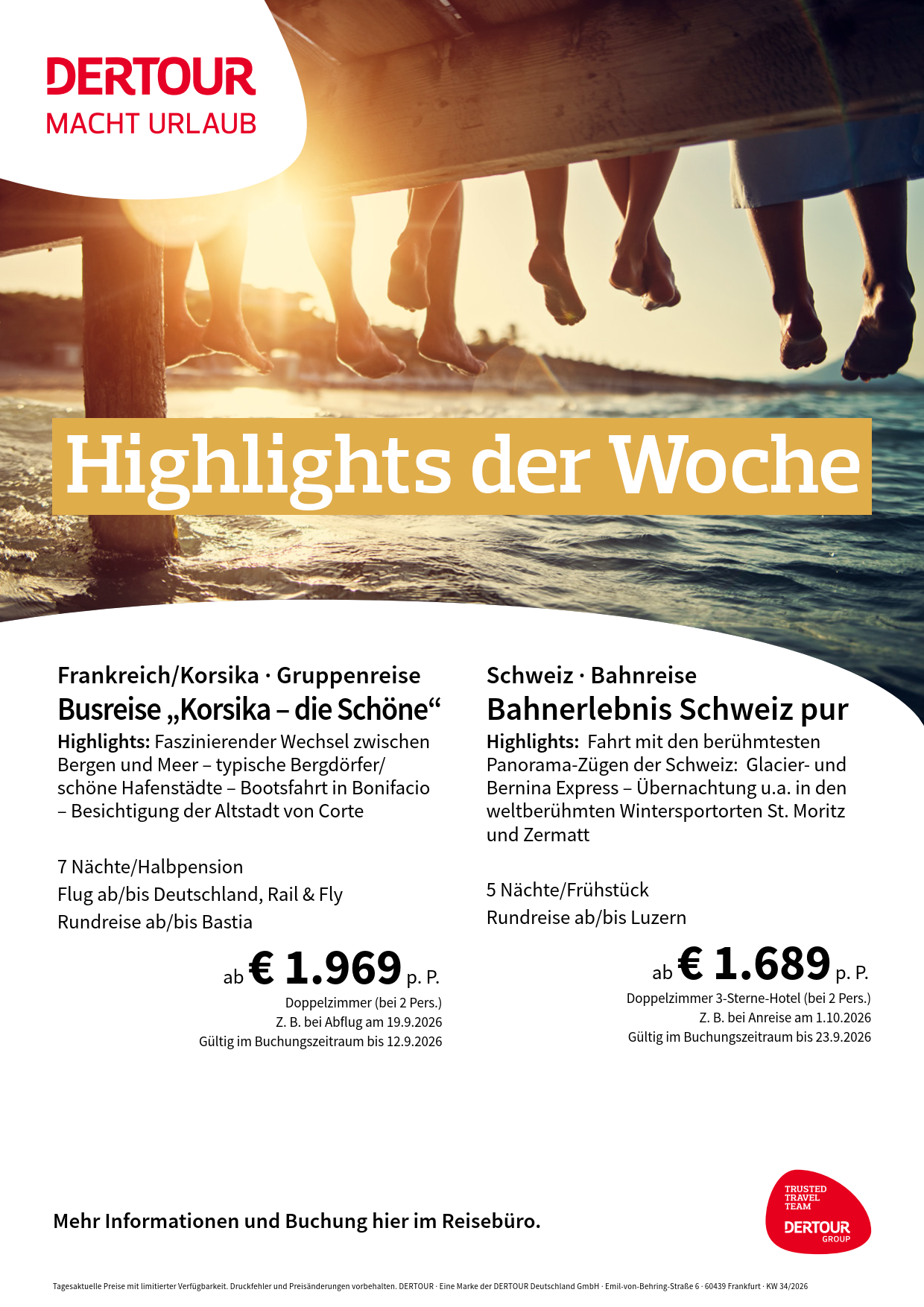 DERTOUR Angebotsflyer